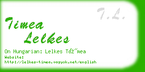 timea lelkes business card